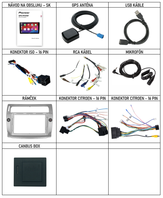SK_Příslušenství pro Xtrons IQP chytré autorádio Citroen C4 I (2004-2009) evtech.cz_1